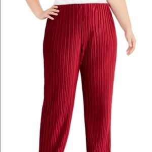 Alfani Women’s Plus Malbec Luxe Ribbed Velvet Pants NWT